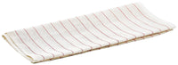 Winco BTGP-21 29 Inch Glass Polishing Towel Lint-free Non-abrasive Red Striped Cotton-Poly