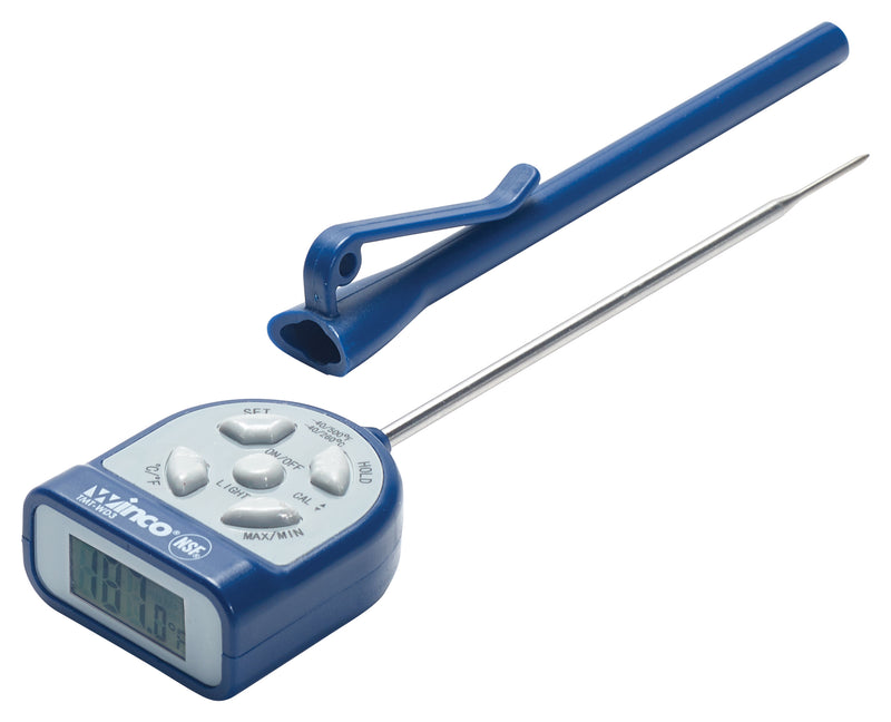 Winco TMT-WD3 Digital Pocket Thermometer 1.5mm Stainless Steel Probe Waterproof