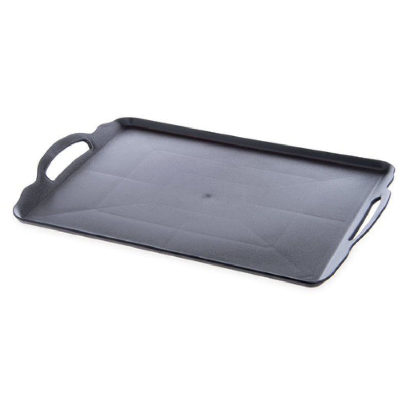 Carlisle RST152003 20 Inch Rectangular Room Service Tray Double Handled Black Polycarbonate