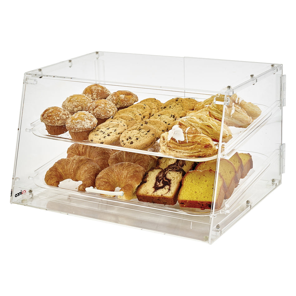 Winco ADC-2 21 Inch Display Case Acrylic Countertop Self-Service with Rear Door