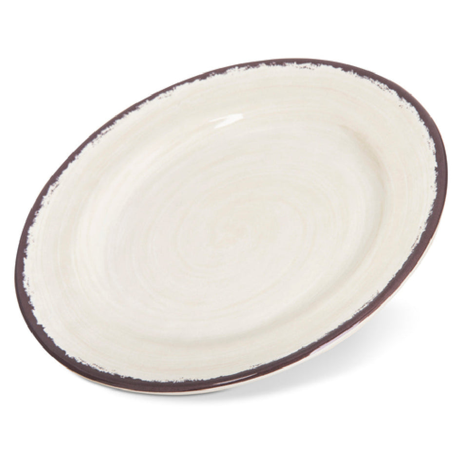 Carlisle 5400753 7 Inch Diameter Round Bread and Butter Plate Melamine Beige