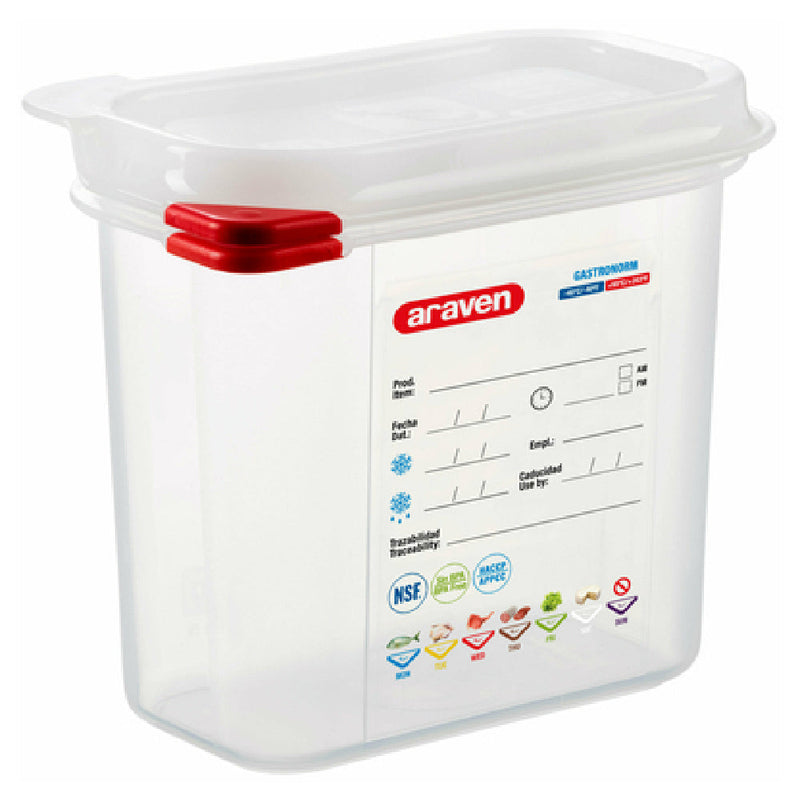 Carlisle 03022 1.6 Qt Polypropylene Food Storage Container with Lid