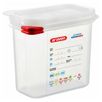 Carlisle 03022 1.6 Qt Polypropylene Food Storage Container with Lid