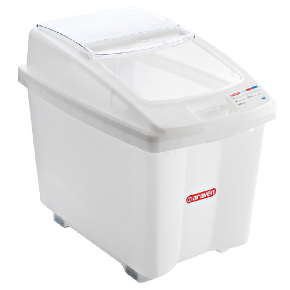 Carlisle 00920 27 Inch Ingredient Bin 26 Gallon with Sliding Lid Polyamide Wheels High-density Polyethylene