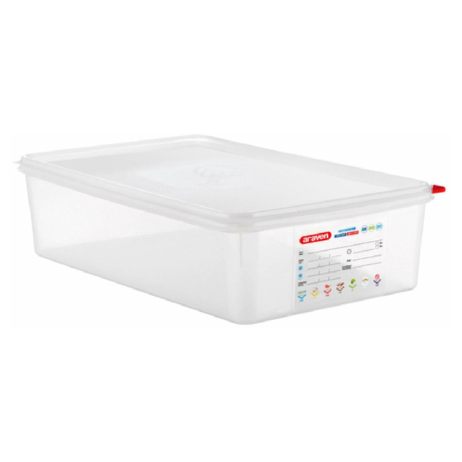 Carlisle 03036 14.4 Quart Food Storage Container with Airtight Lid Polypropylene