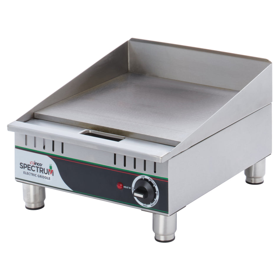 Winco EGD-16M 16 Inch Electric Griddle with Solid Steel Cook Plate