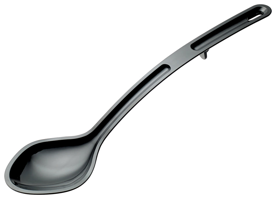 Winco CVSS-13K 13 Inch Solid Serving Spoon Polycarbonate Black Heat Resistant