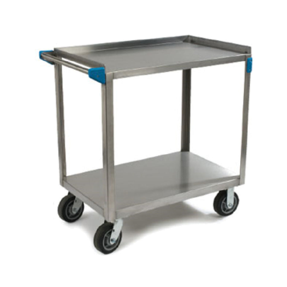 Carlisle UC7022133 35 Inch Stainless Steel Utility Cart with 2 Shelves