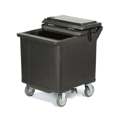Carlisle IC225003 28 Inch Mobile Ice Caddy Insulated Black Polyethylene with Casters