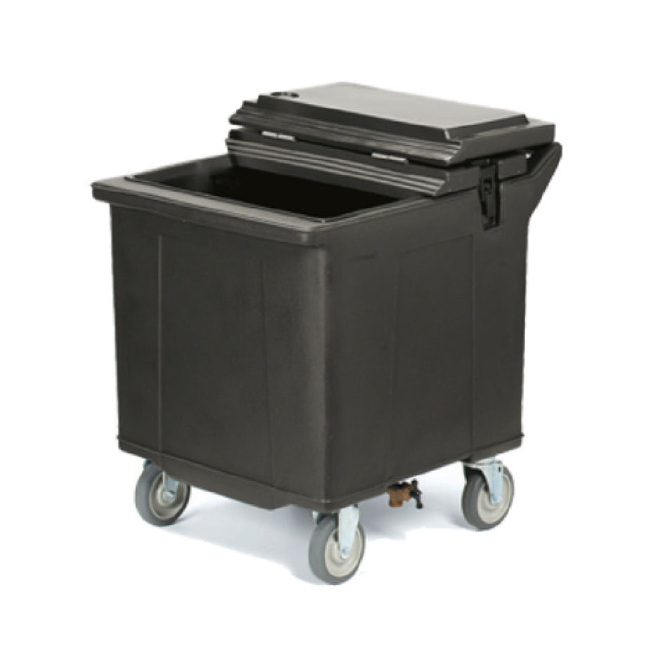 Carlisle IC225003 28 Inch Mobile Ice Caddy Insulated Black Polyethylene with Casters