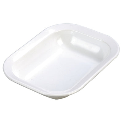 Carlisle 4374502 10 Inch White Baker Server Bowl 28 Oz. Rimmed Melamine Impact Resistant