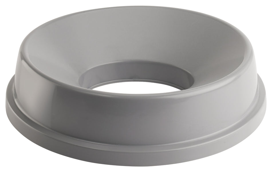 Winco PTCRL-22G Trash Can Cover Funnel Top Plastic Gray