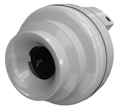 Fantech - 411331 - FR 110 - Inline Centrifugal 4" Duct Fan, Molded housing - 167 CFM