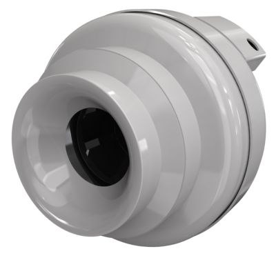 Fantech - 411331 - FR 110 - Inline Centrifugal 4" Duct Fan, Molded housing - 167 CFM