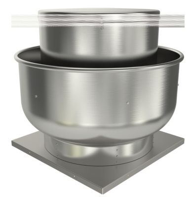 Fantech - 24" Roof Mount, Belt Drive Upblast Fan