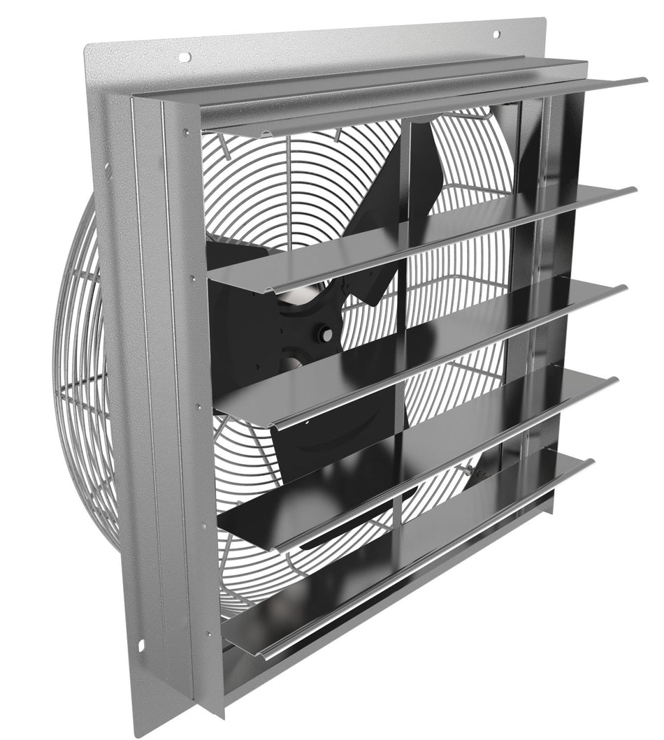 Fantech - 47105 - 2SHE36D1 - 36" Axial Wall Shutter Mt. Fan, D/Drive, 1/2 HP, 115V, 1 PH, TEFC