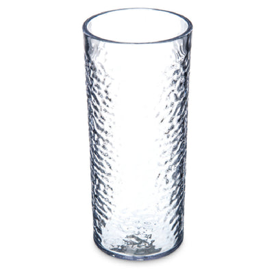 Carlisle 551907 20 Oz Pebbled Tumbler SAN Clear BPA Free Dishwasher Safe