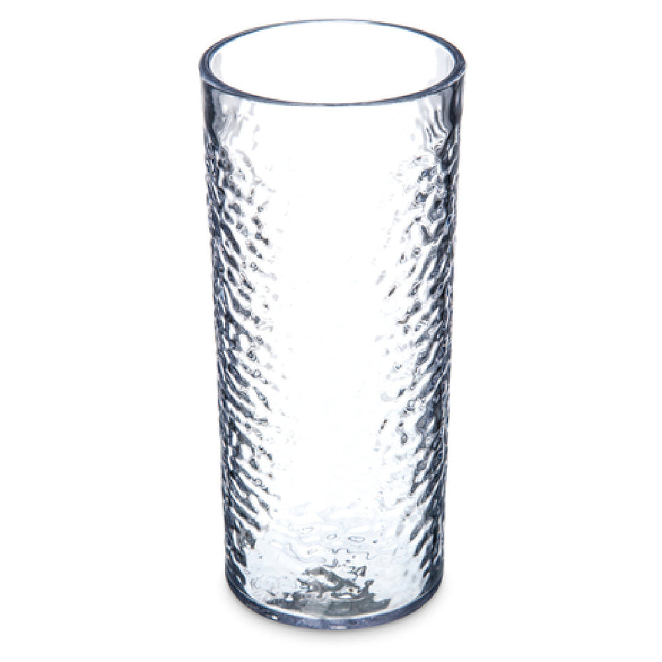 Carlisle 551907 20 Oz Pebbled Tumbler SAN Clear BPA Free Dishwasher Safe
