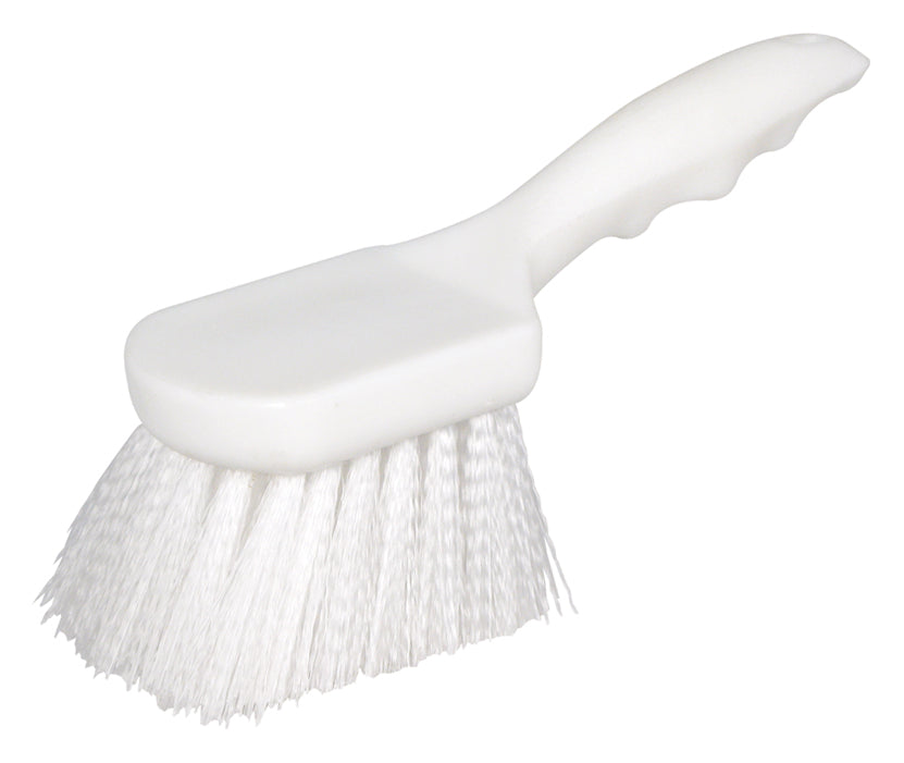 Winco BRN-8P 8 Inch Pot Scrubbing Brush Nylon Bristles Plastic Handle