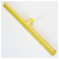 Carlisle 3656804 24 Inch Floor Squeegee Head Rubber Blades with Threaded Handle Yellow