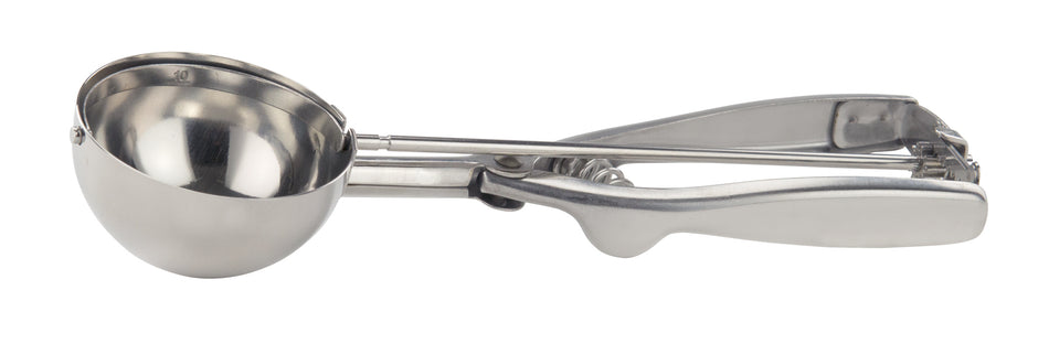 Winco ISS-10 3-3/4 Oz. Round Disher Stainless Steel with Ergonomic Handle