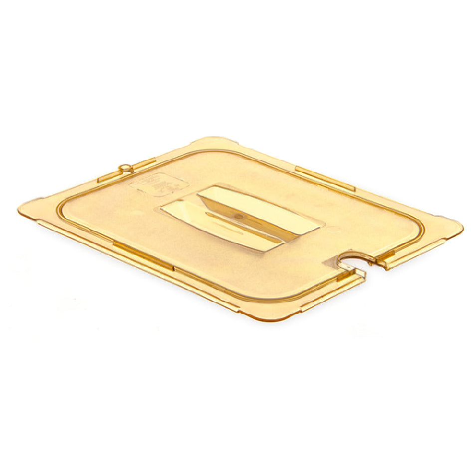 Carlisle 10431U13 12 Inch High Heat Universal Lid for 1/2 Size Food Pan Amber