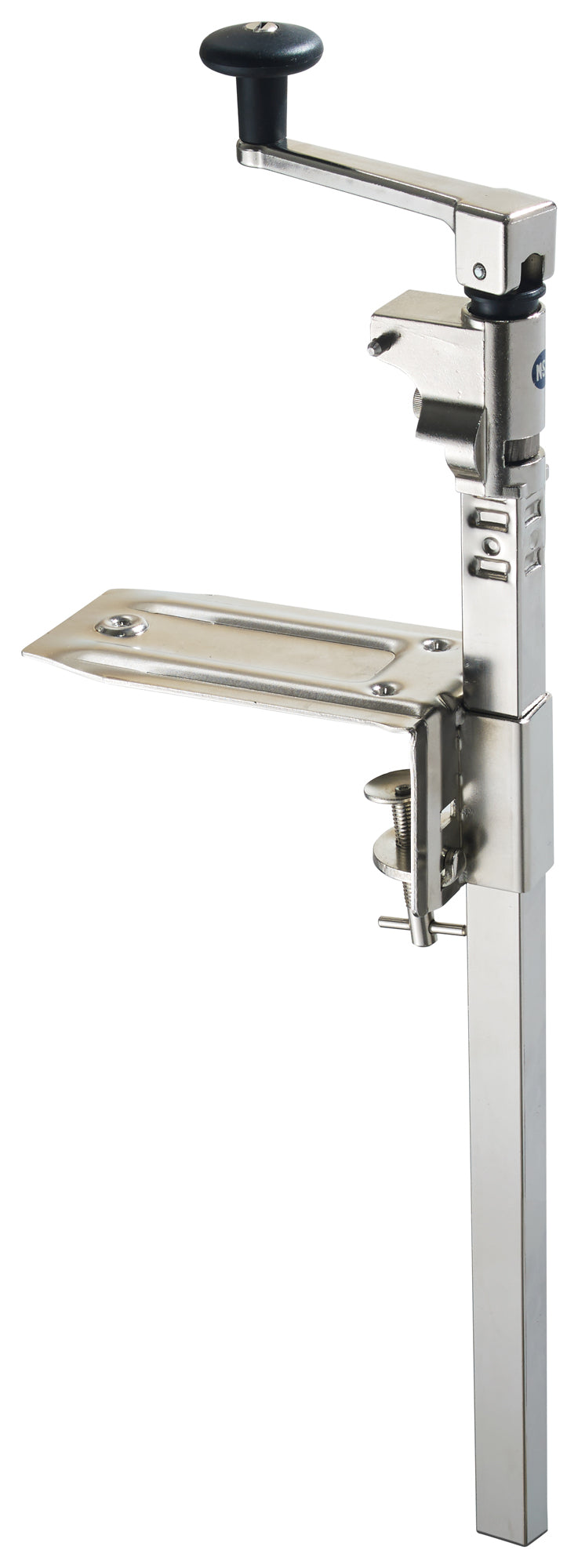 Winco CO-3N 6 Inch Manual Can Opener Rigid Universal Mounting Base with Knife Blade Stainless Steel