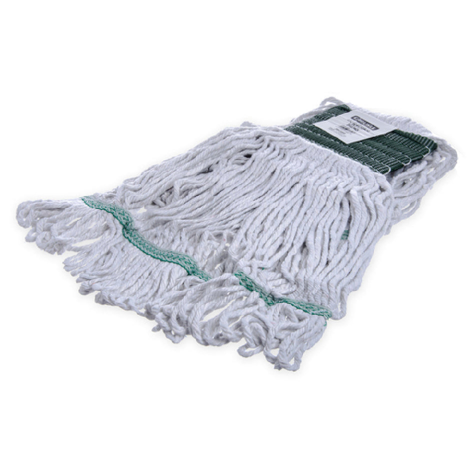 Carlisle 369418B00 18 Inch Medium Wet Mop Head Loop End Cotton Synthetic Blend