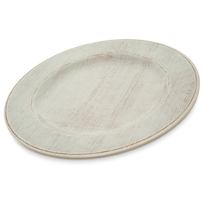 Carlisle 6400106 11 Inch Dinner Plate Plastic Buff Dishwasher Safe