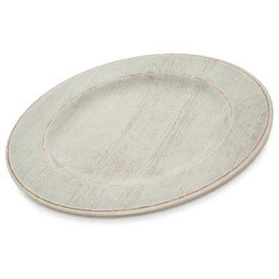 Carlisle 6400106 11 Inch Dinner Plate Plastic Buff Dishwasher Safe