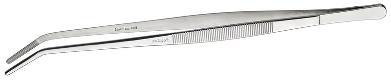 Winco TTG-10C 10 Inch Curved Tweezer Tongs with Dishwasher Safe Stainless Steel