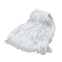 Carlisle 36932000 Medium Rough Mop Cut End White Durable Fiber for Spill Absorption