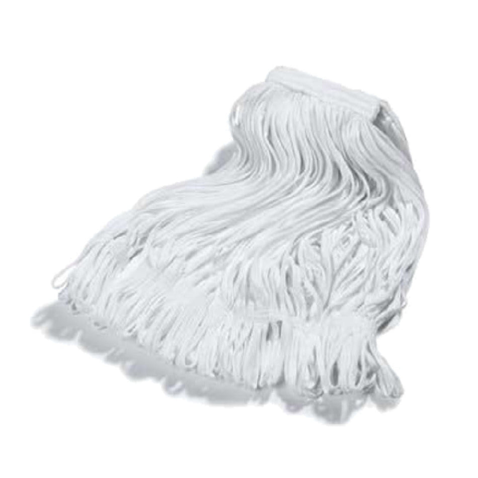 Carlisle 36932000 Medium Rough Mop Cut End White Durable Fiber for Spill Absorption