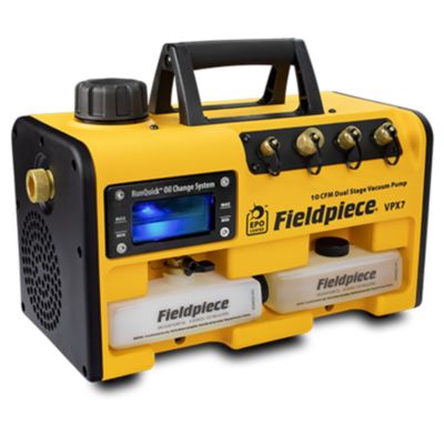 Fieldpiece® Vacuum Pump 10 CFM 115 VAC 3/4 HP 15 Microns A2L Compatible VPX7