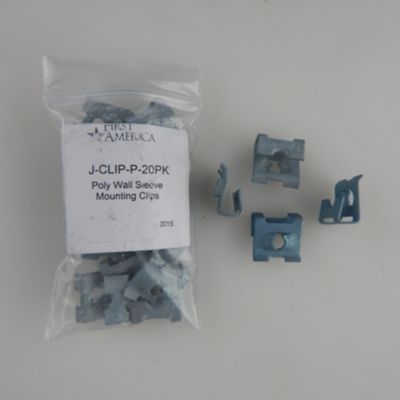 First America - JCLIP-P-20PK - J-Clip for Plastic Wall Sleeves 20 clips per package