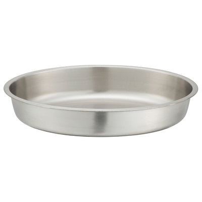Winco 202-WP 6 Quart Water Pan Oval Stainless Steel for Chafing Dishes