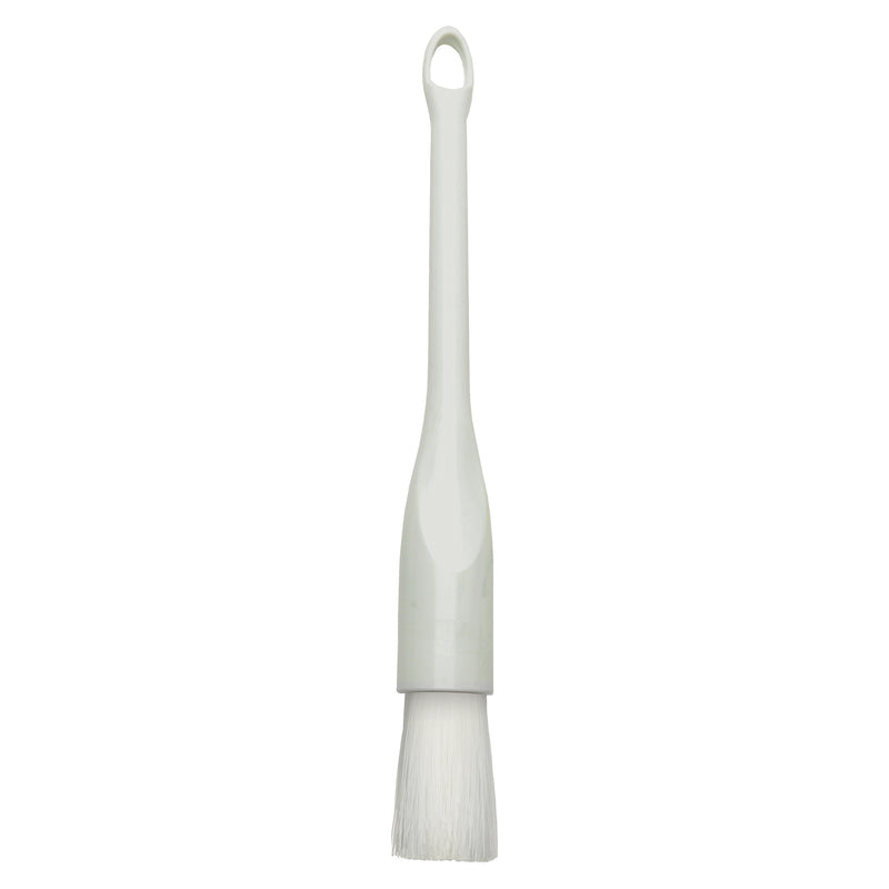 Winco NB-10R 1 Inch Round Pastry Brush Nylon Bristles Plastic Handle White