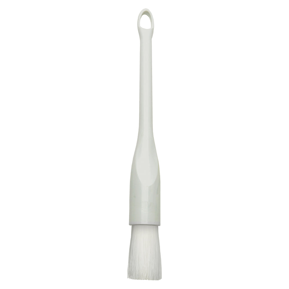 Winco NB-10R 1 Inch Round Pastry Brush Nylon Bristles Plastic Handle White