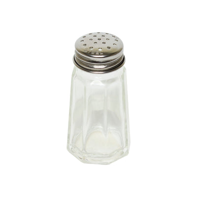 Thunder Group GLTWPS001 1 Oz Salt and Pepper Shaker Glass with Stainless Steel Cap