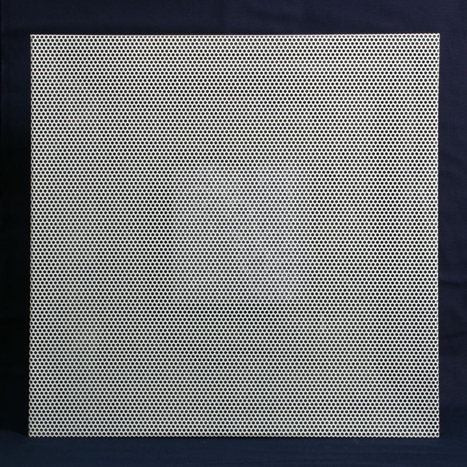 Grille Tech PDBR, 24x24 Perforated Return Air Diffuser, White Steel Ceiling Air Vent