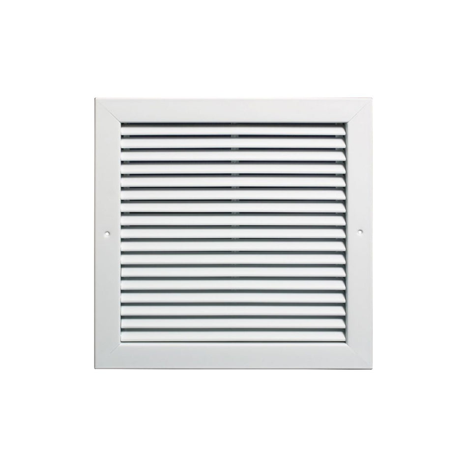 Grille Tech RA2020, 20x20 Return Air Grille, White Aluminum Wall & Ceiling Vent Cover