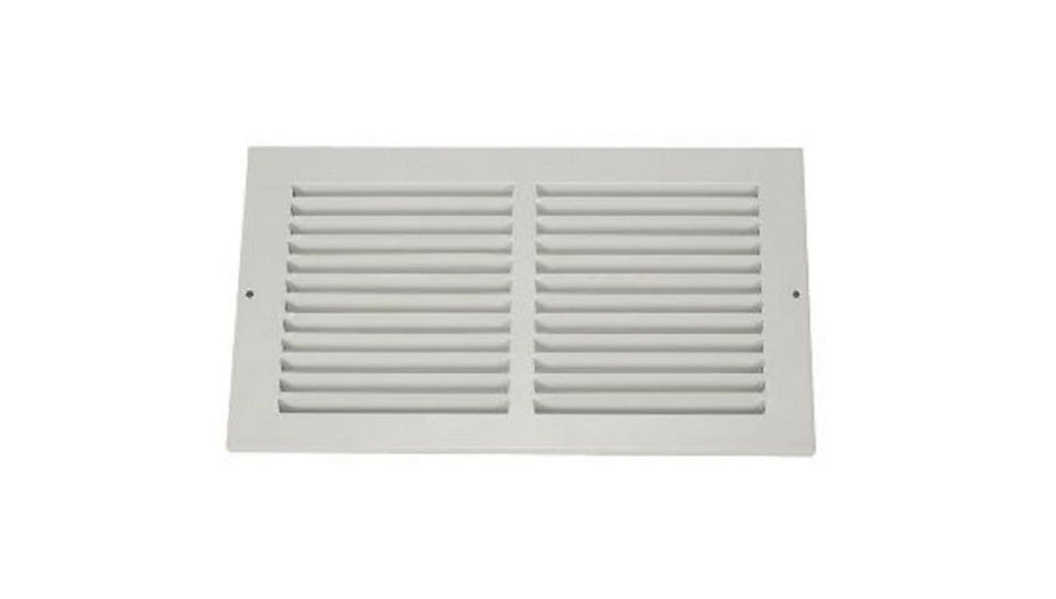 Grille Tech RA3012, 30x12 Return Air Grille, White Aluminum Wall & Ceiling Vent Cover