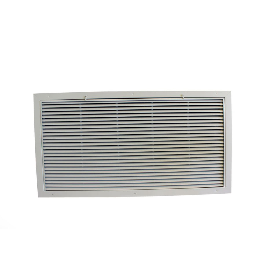 Grille Tech RAFGS3618, 36x18 Return Air Filter Grille, White Aluminum Filter Back Vent Cover, Fits 36x18x2 Filter