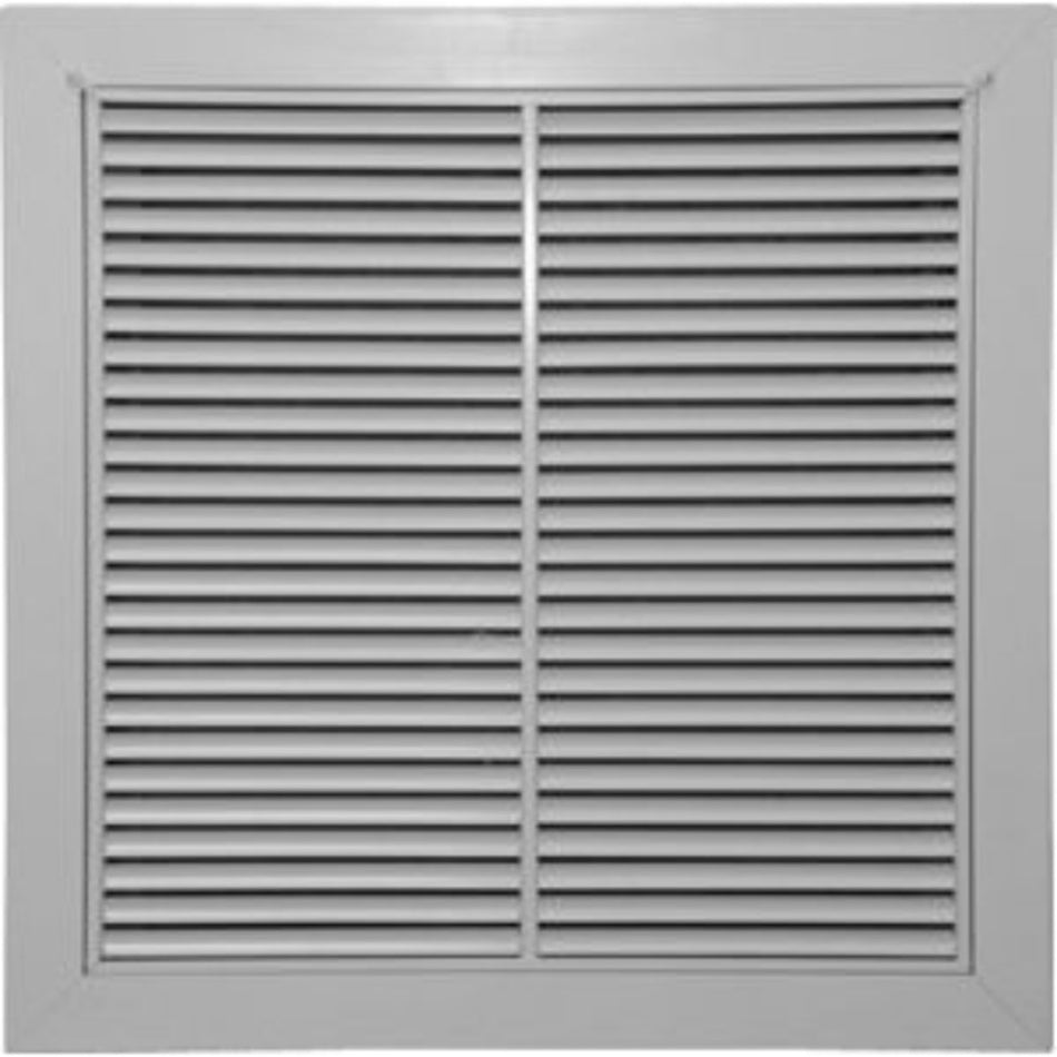 Grille Tech RATU2424, 24x24 Air Register, White Aluminum Sidewall & Ceiling Air Vent