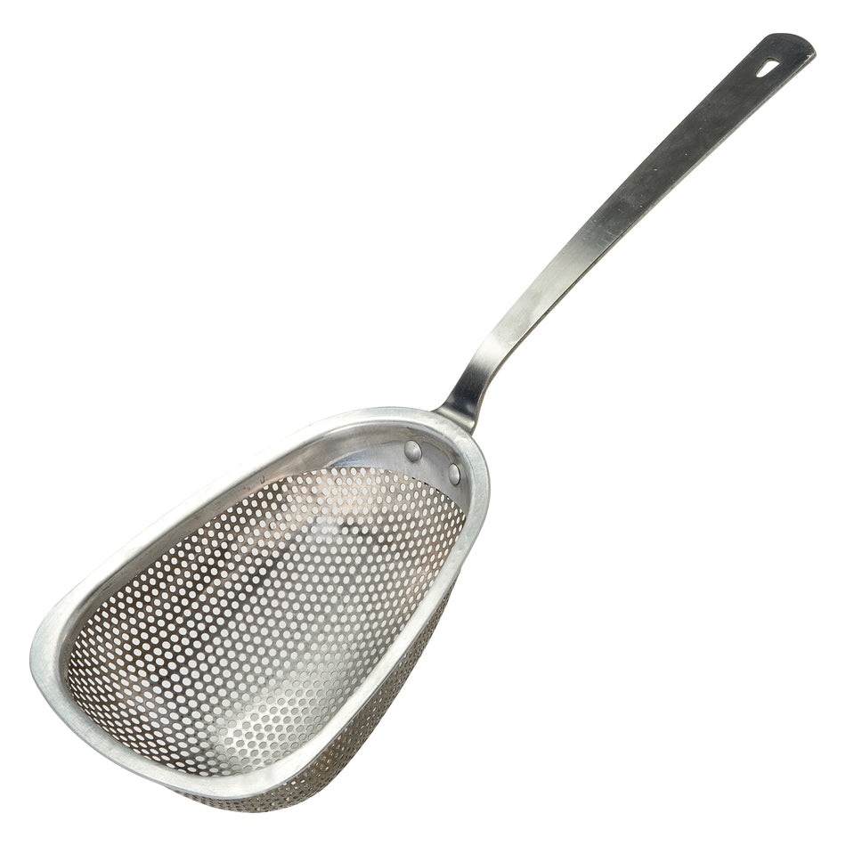 Winco CODS-7 7 Inch Diameter Round Colander Scoop with 11 Inch Handle Stainless Steel