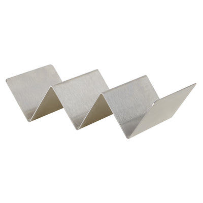 Winco TCHS-23 8-3/8 Inch Taco Holder Holds 2 to 3 Tacos Stainless Steel Brushed Finish