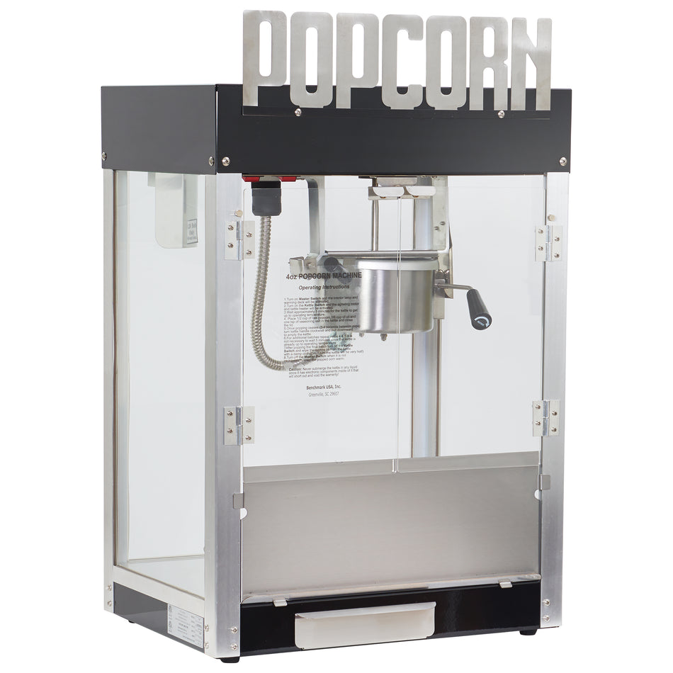 Winco 11045 20 Inch Electric Popcorn Machine with 4 oz Kettle Capacity