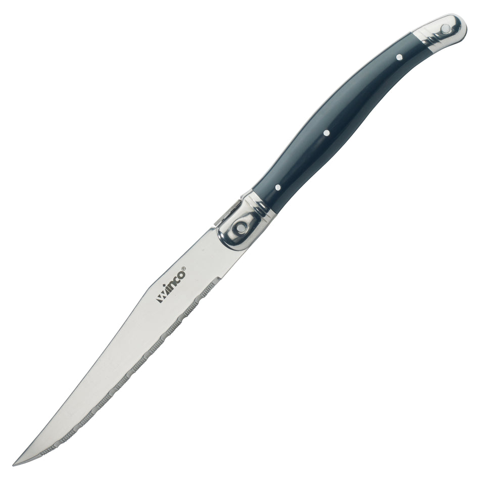 Winco K-73PC 4-1/2 Inch Blade 9 Inch Overall Length Steak Knife with ABS Handle