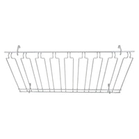 Winco GHC-1836 36 Inch Overhead Glass Rack Chrome Plated with 8 Channels