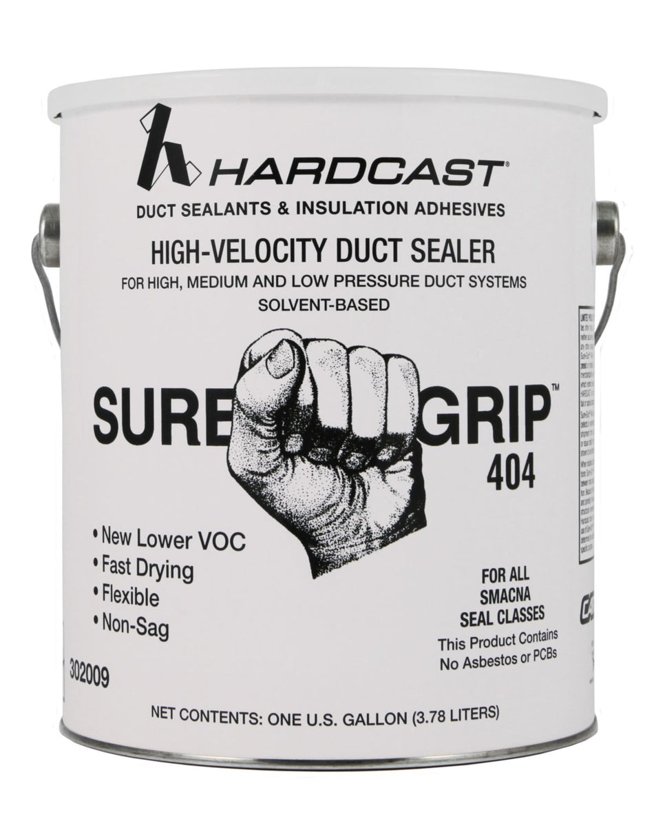 Hardcast/Carlisle 302009, 302009 Sure-Grip 404 Duct Sealant, Grey, 1 Gallon Pail